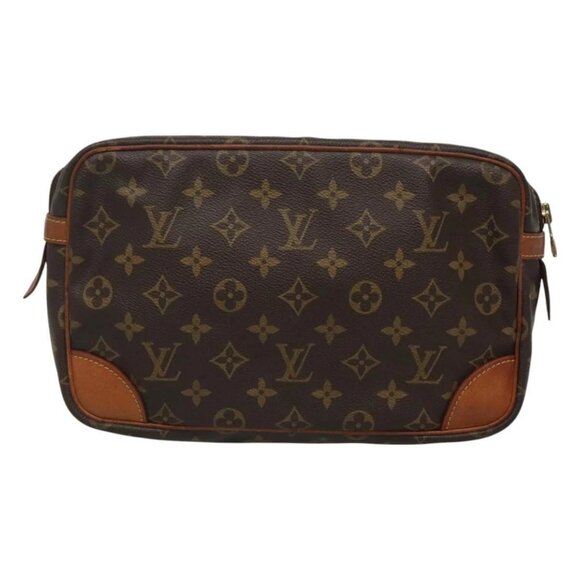 LOUIS VUITTON Monogram Compiegne 28 Clutch Bag M51845 LV Auth th5968 - Picture 2 of 16